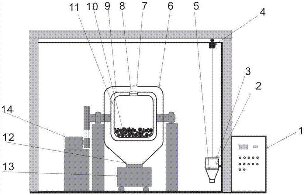 Device and method for preparing radioactive uranium mine standard substance