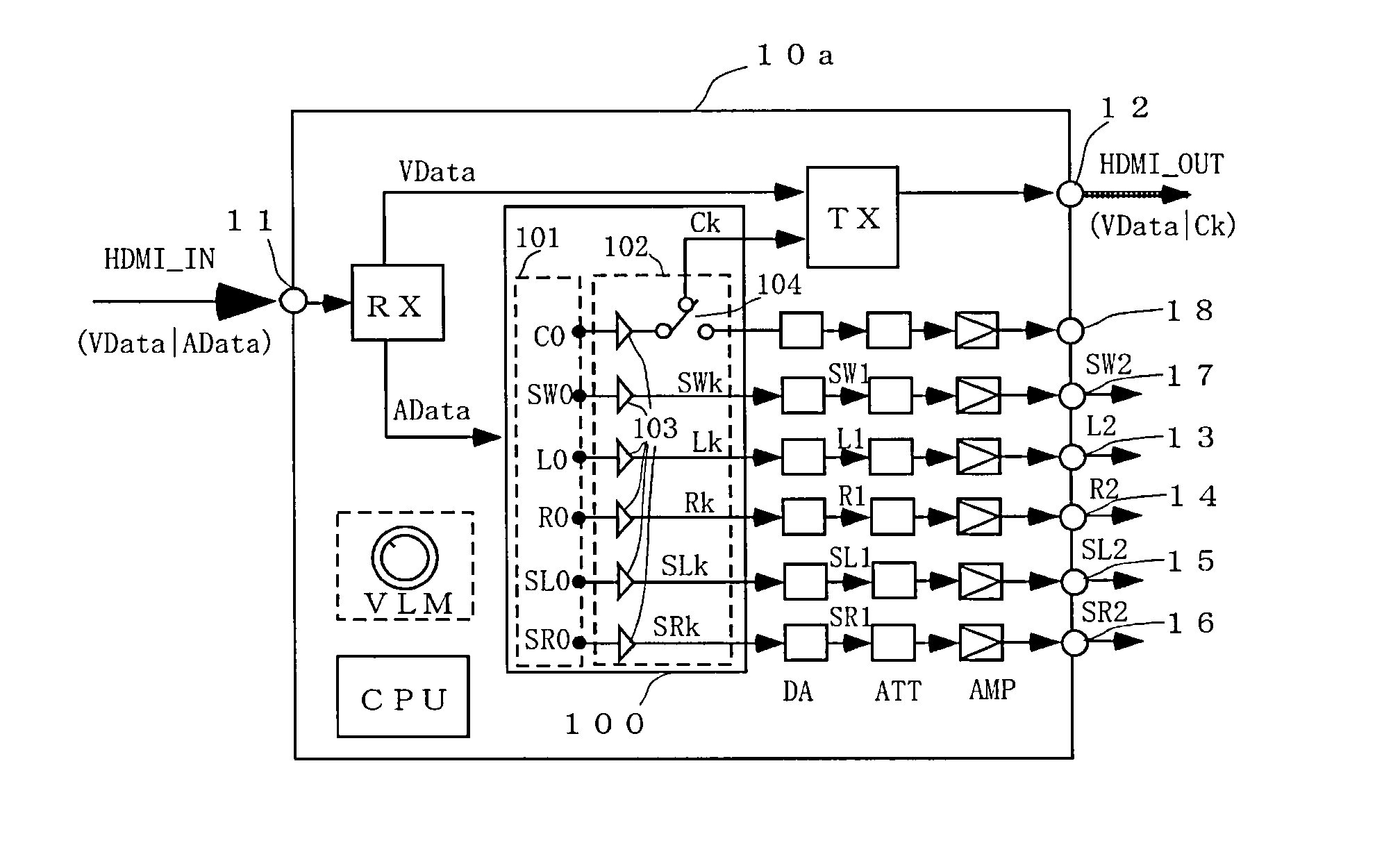 transmission-signal-processing-device-for-video-signal-and-multi