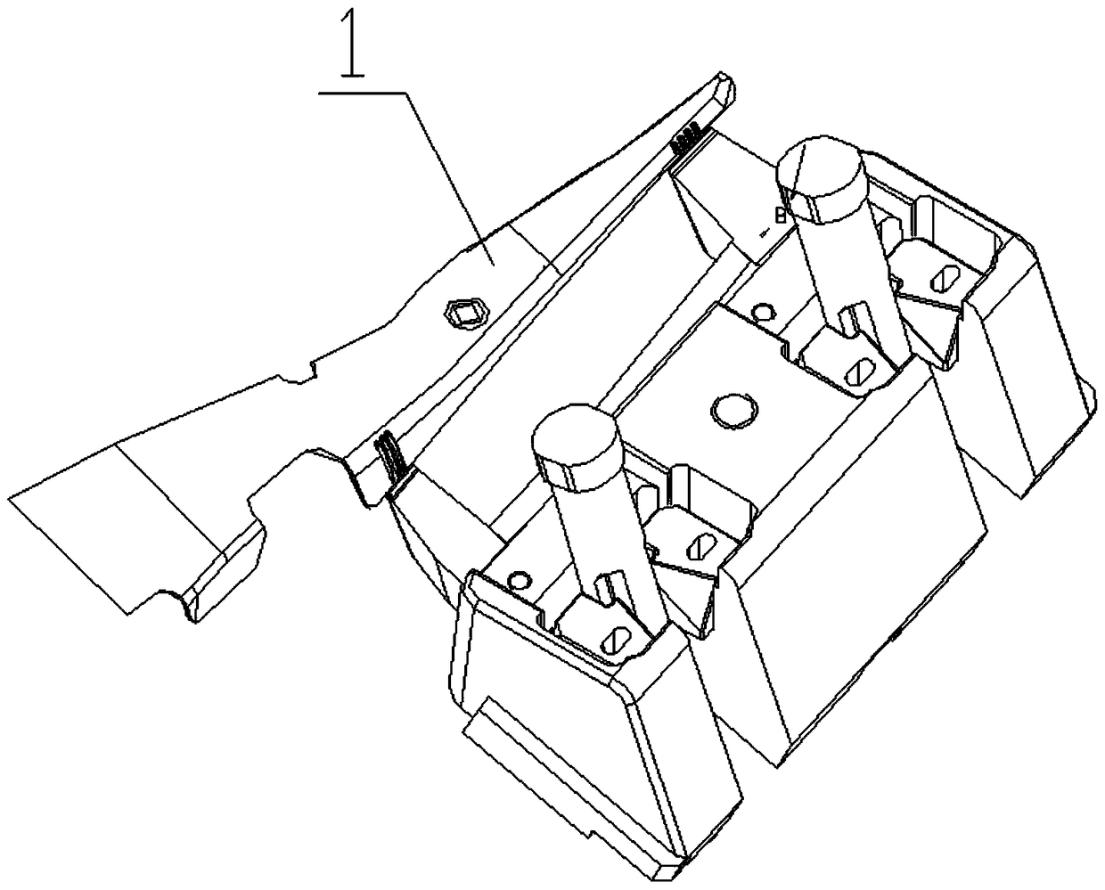 Injection molding method for two-color injection molded parts and injection mold implementing the method