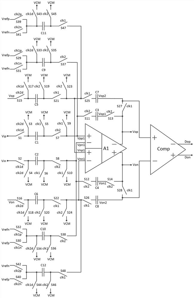 Virtual second-order delta-sigma modulator circuit based on differential difference amplifier