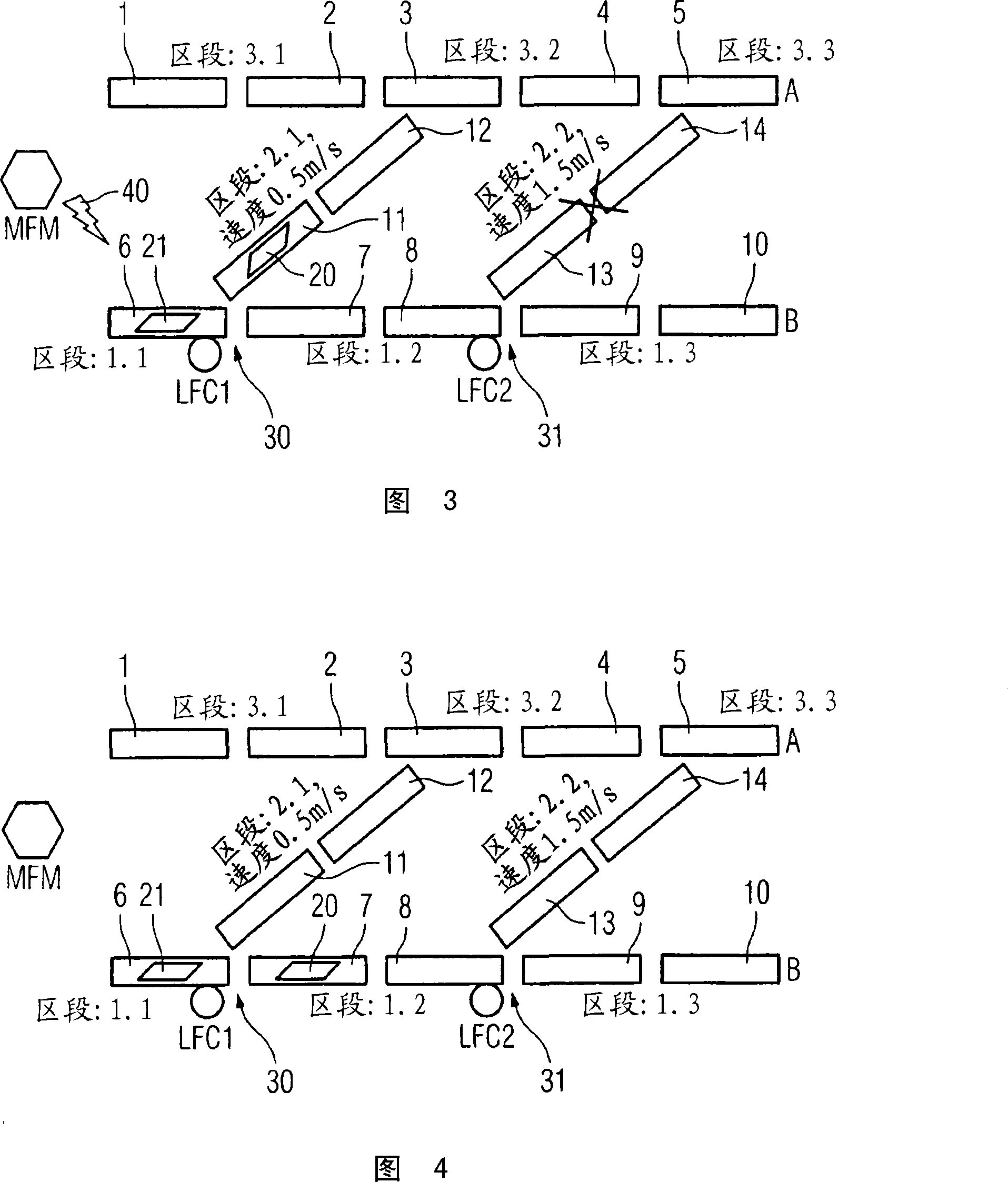 Conveyor system, especially airport baggage conveyor system