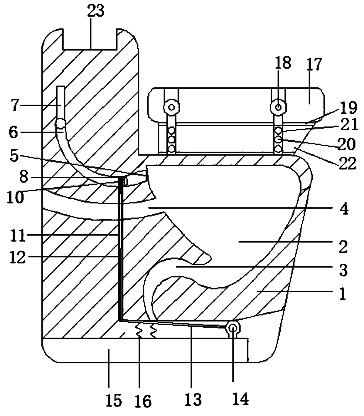 Exhaust bed pan