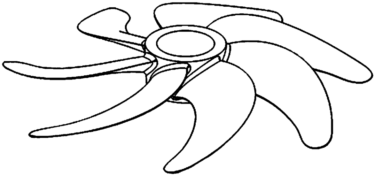 Novel propeller casting mold structure