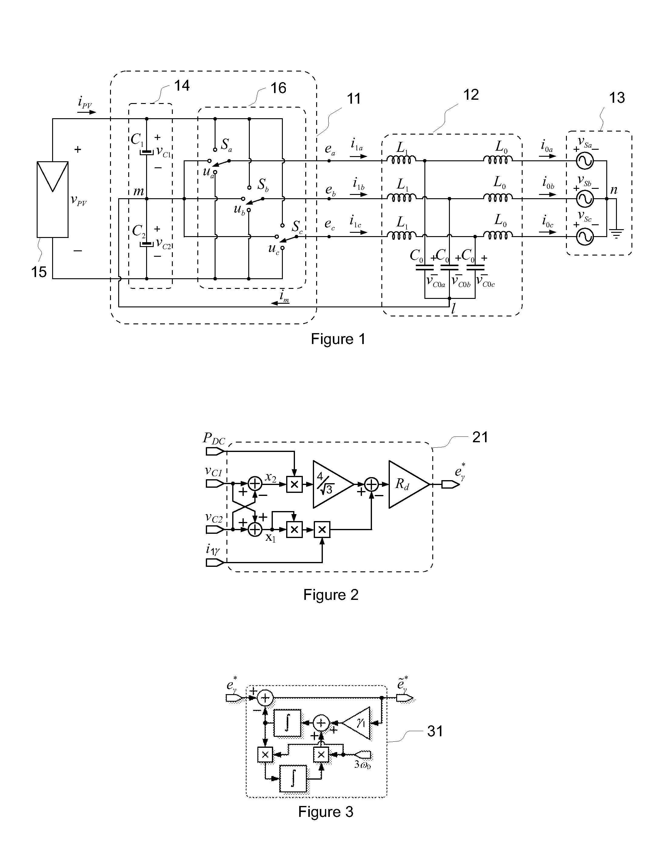 Method and apparatus for zero-sequence damping and voltage balancing