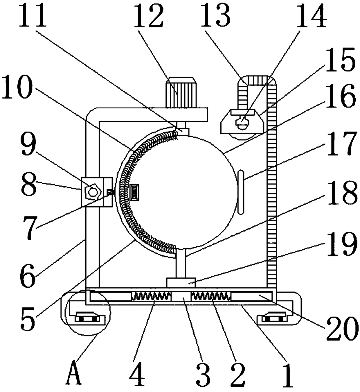 Cell biological teaching model robot with automatic cleaning function