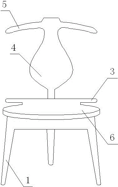 Clothes hanging stool structure