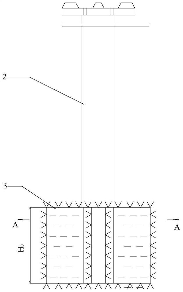 Combined stirring blade metal core for molten iron KR desulfurization stirrer