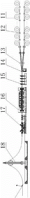 Direct cable weaving and hanging method for cable strand of suspension bridge