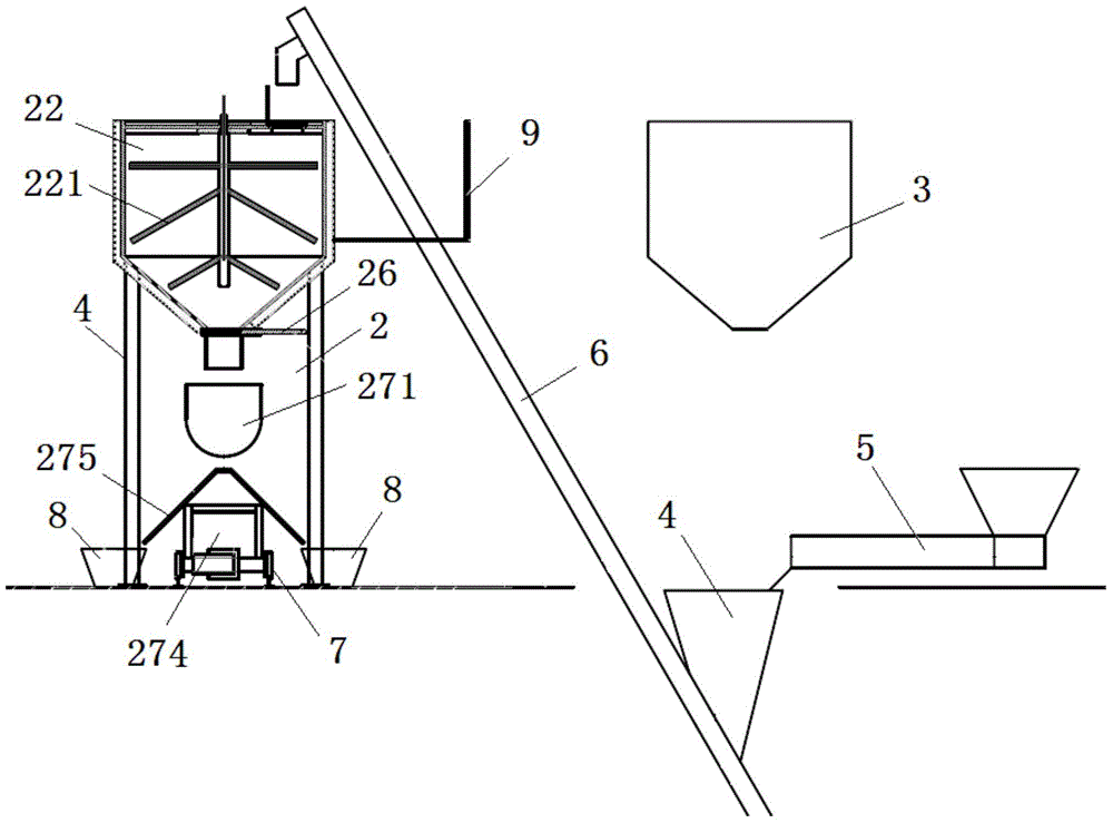Automatic feeding device for pig house