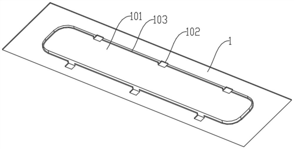 Pre-hanging push-pull installation structure and installation method of flip-out sheet metal and hidden handle