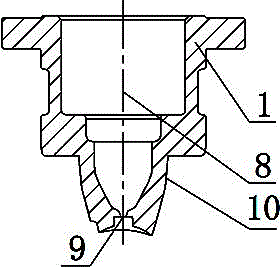 Integrated preform injection mould for PP large volume parenteral stationary ring