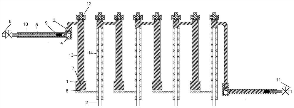 Tandem type high-resolution high-precision differential pressure gauge