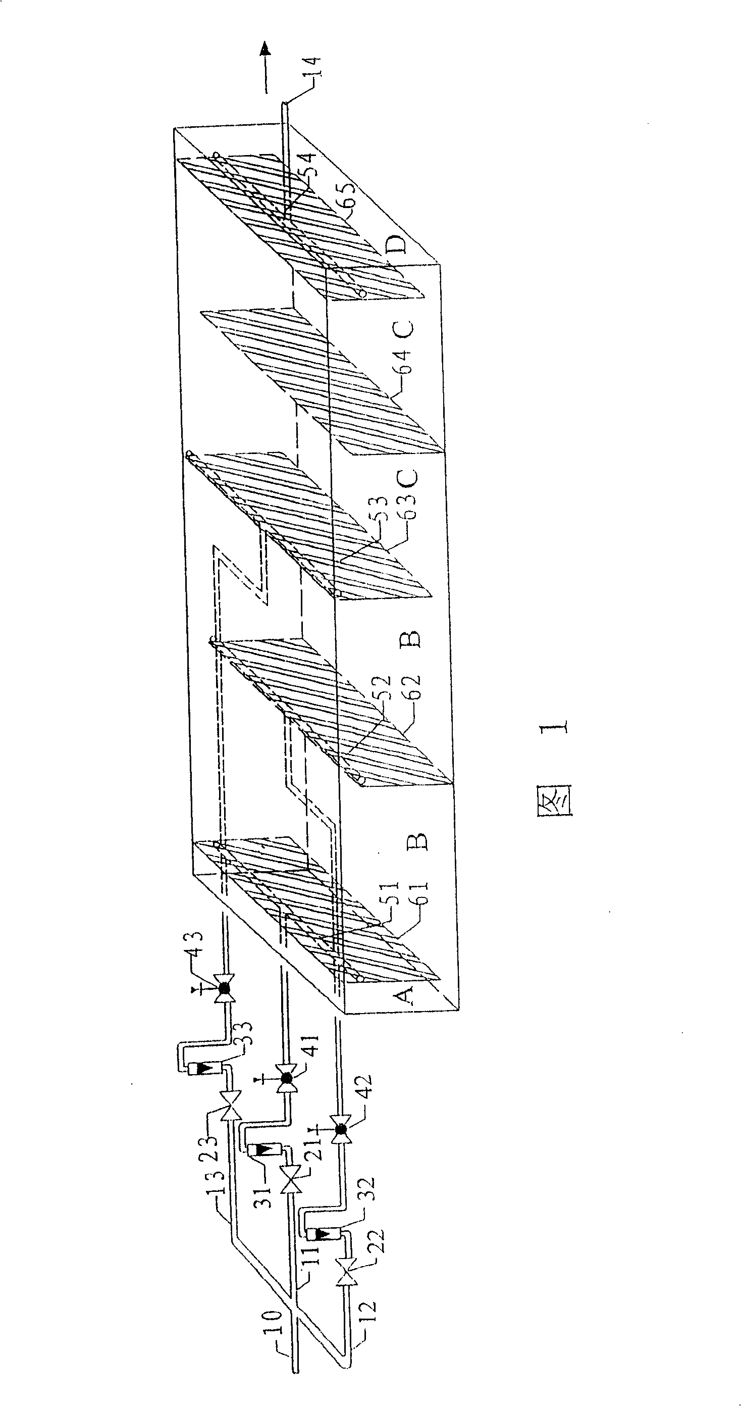 Biological/enzymatic wet land sewage processing method