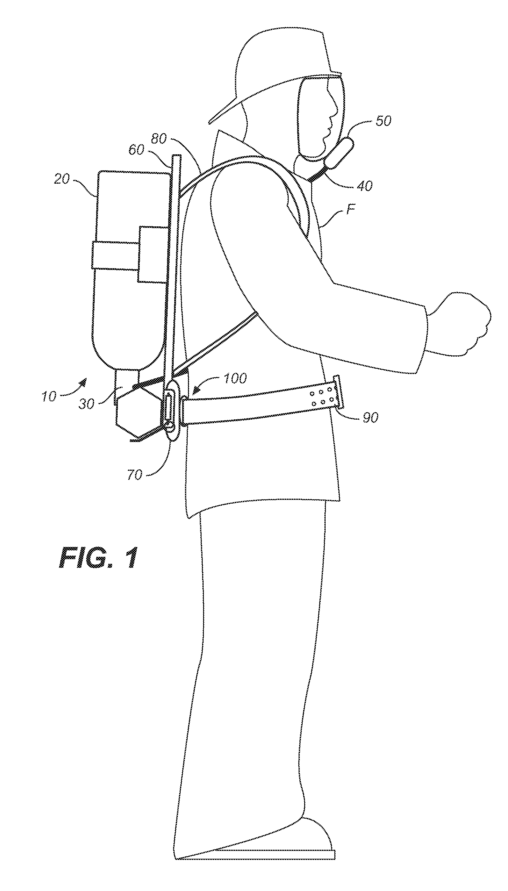 Quick release apparatus for an scba frame