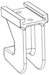 Underframe equipment hanging support capable of preventing falling and looseness as well as hanging structure