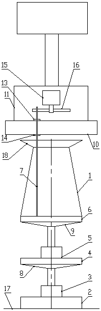 Device for testing slump of concrete mixture and use method thereof