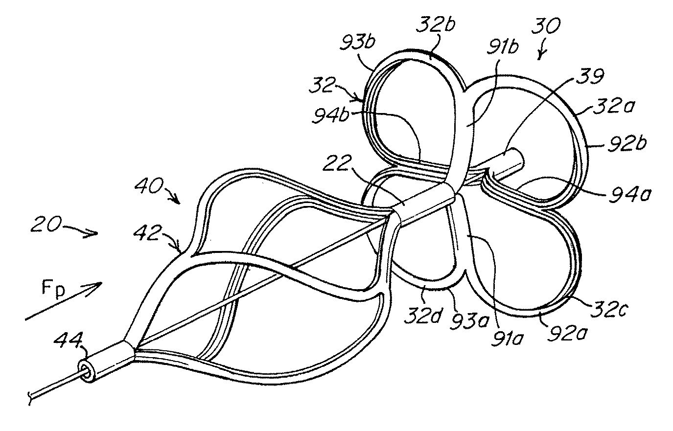 Scaffold for tubular septal occluder device and techniques for attachment