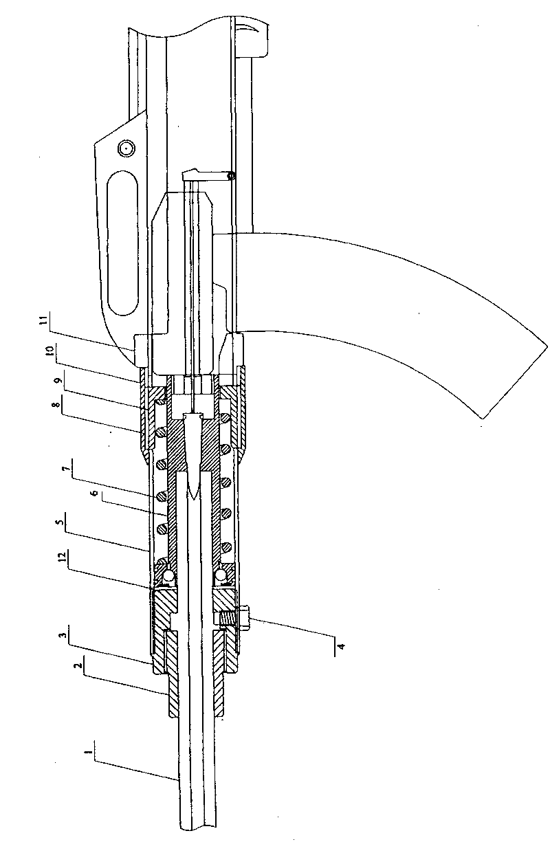 Short barrel extension and recoil type automatic rifle