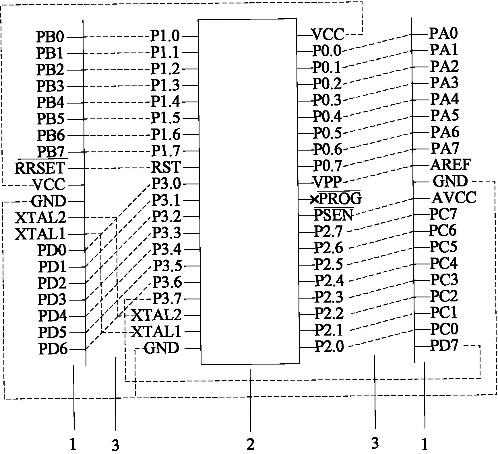 8051-or-AVR-based multi-core singlechip teaching experimental platform