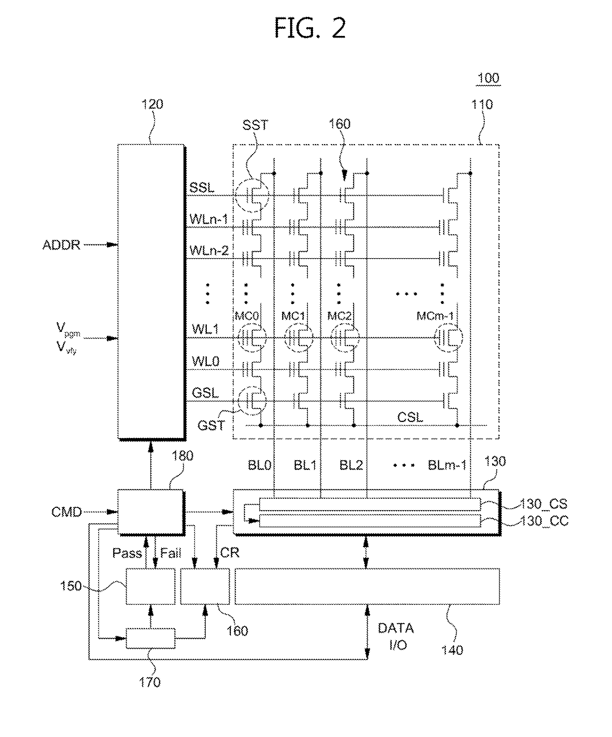 Data storage device and method of programming memory cells