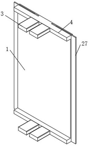 A connecting device for hanging plates in a deep foundation pit supporting structure