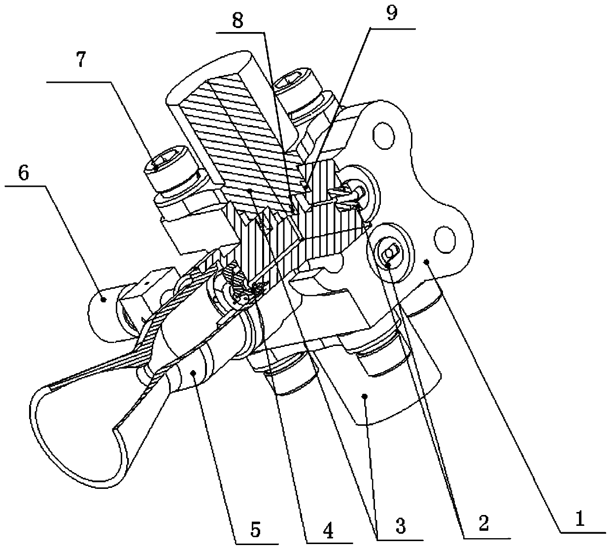 Light and small rocket engine structure layout