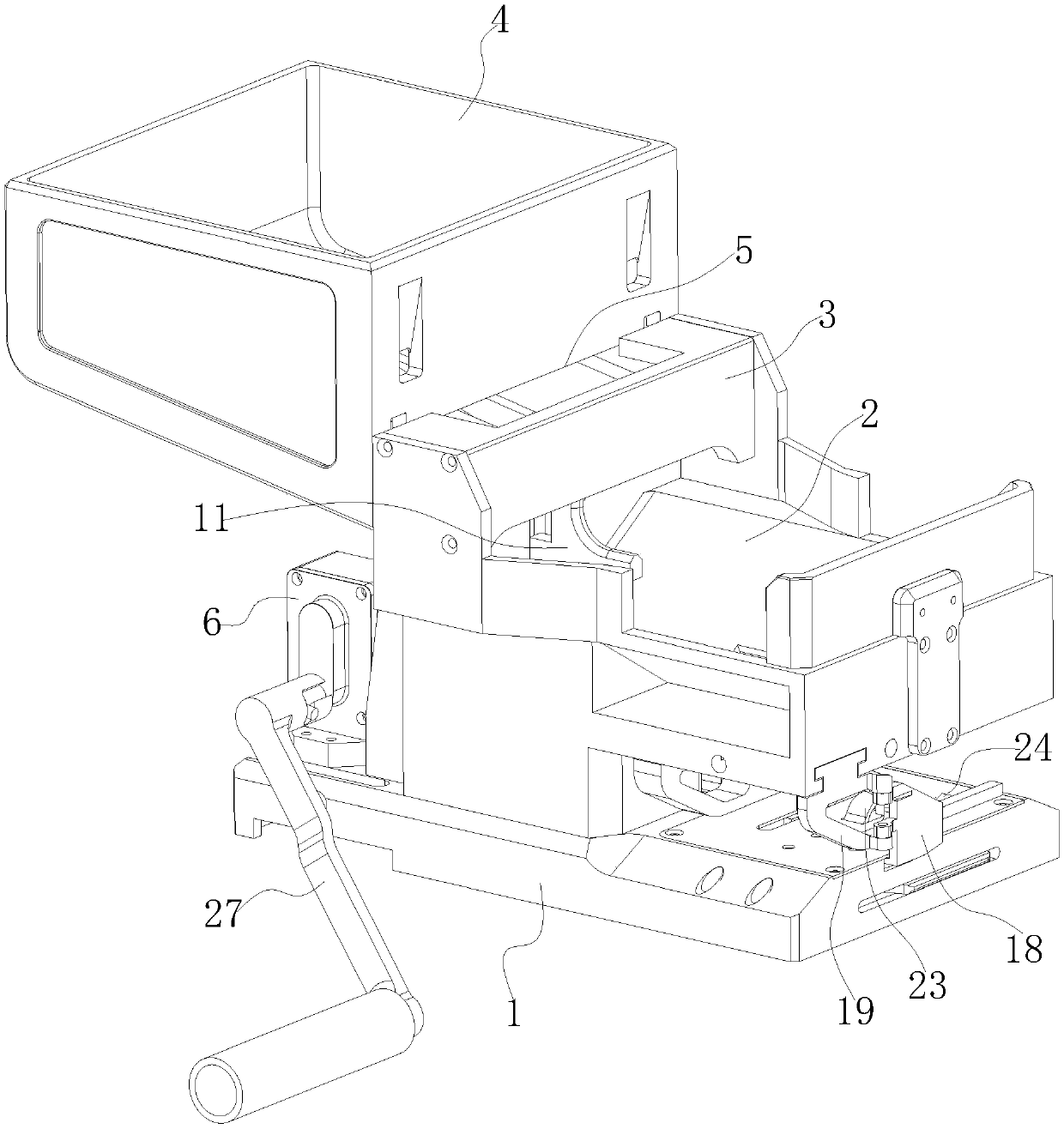 A belt automatic loading machine