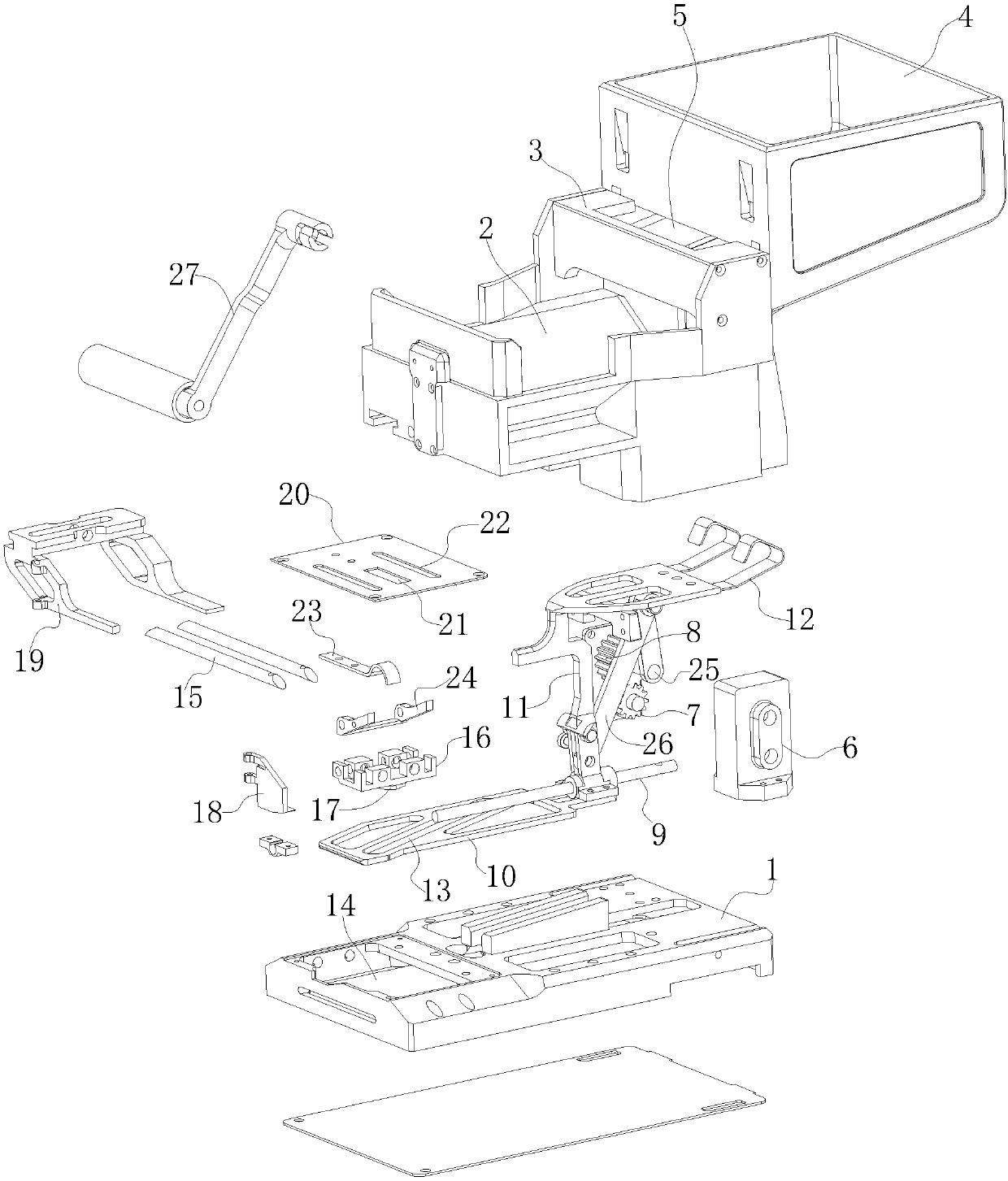 A belt automatic loading machine