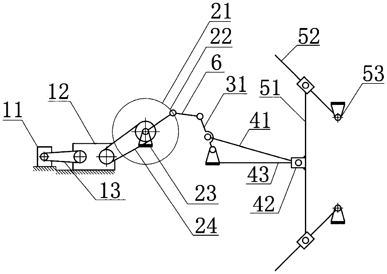 Low-pair multi-rod mechanism spheronization machine