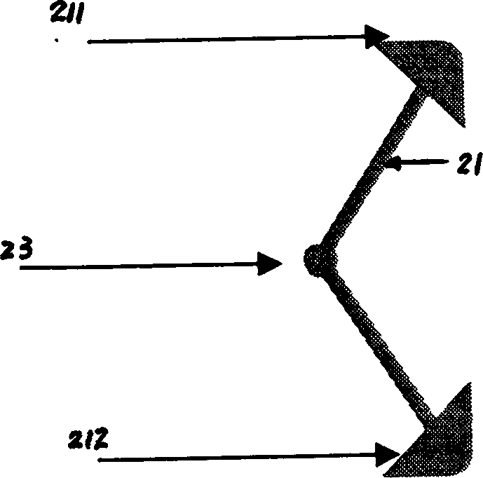 Soft label in radio frequency of double capacitances