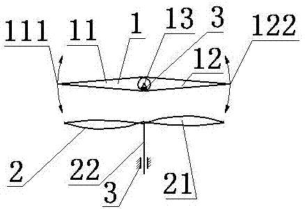 A device for conveniently adjusting thrust direction