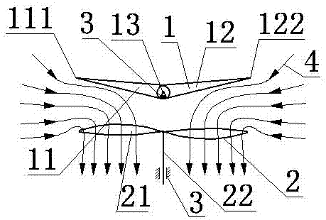 A device for conveniently adjusting thrust direction