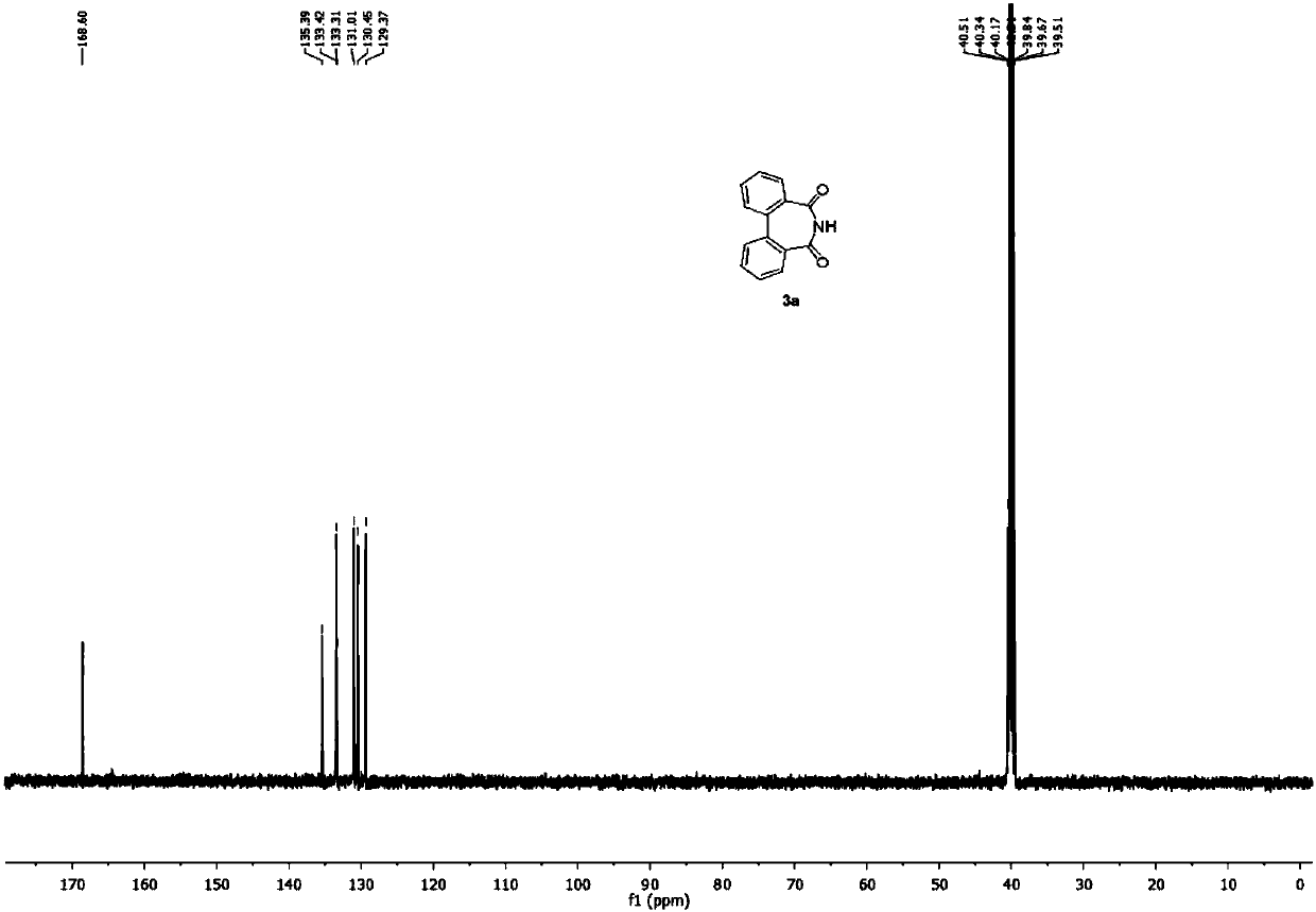 Preparation method of dibenzo [c, e] aza-5, 7 (6H)-dione compound