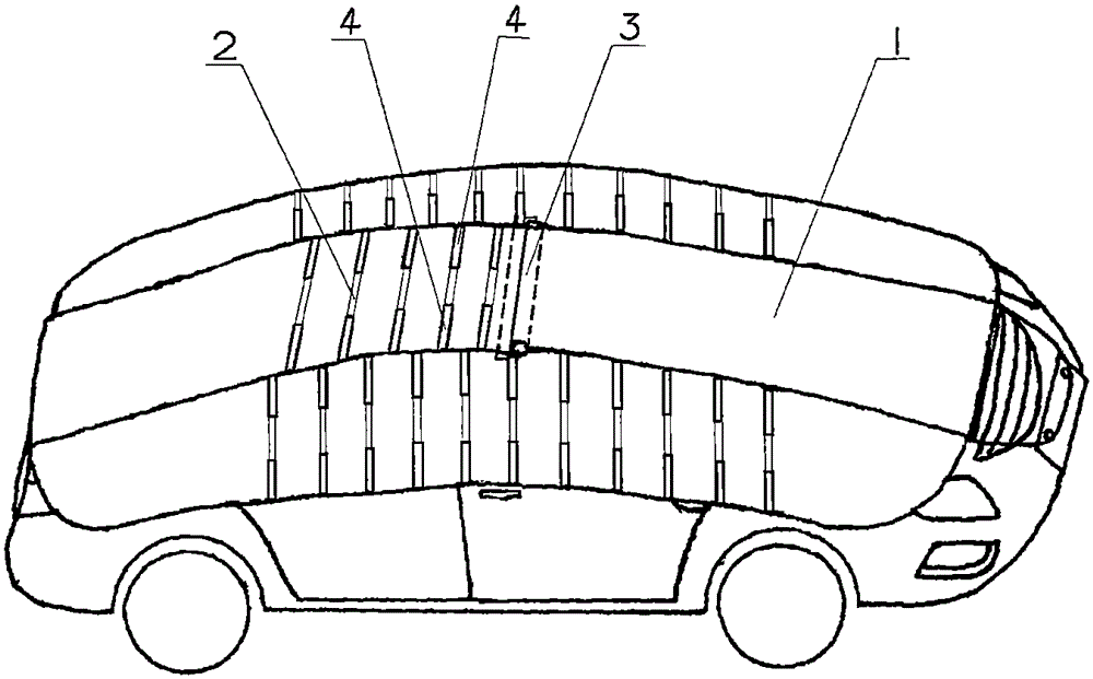 Vehicle-mounted type sunscreen thermal-insulation hood