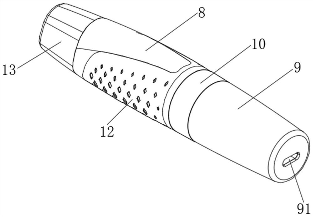 Rhinitis and flu therapeutic apparatus and working method thereof