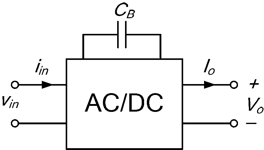 Boost power factor correction (PFC) converter adopting small-capacity long-service-life energy-storage capacitor