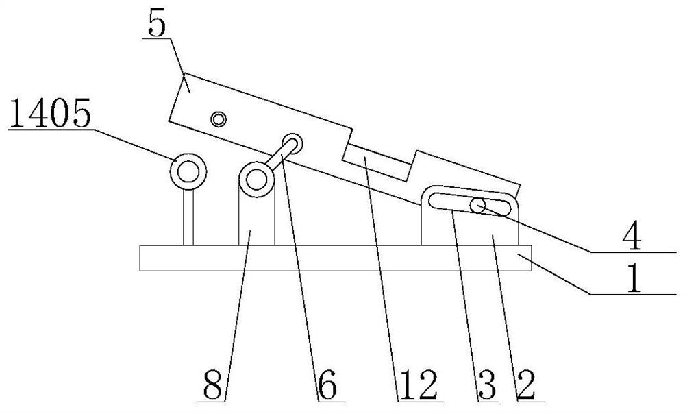 Rack transmission swing arm mechanism