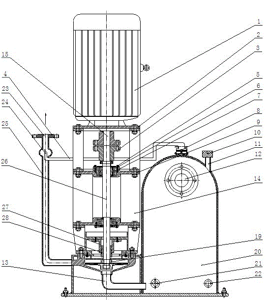 High-efficiency and energy-saving combined self-sucking pump