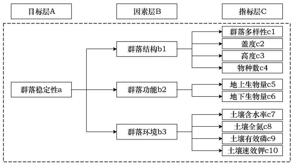 Evaluation method, device and system for community stability of open-pit coal mine dump