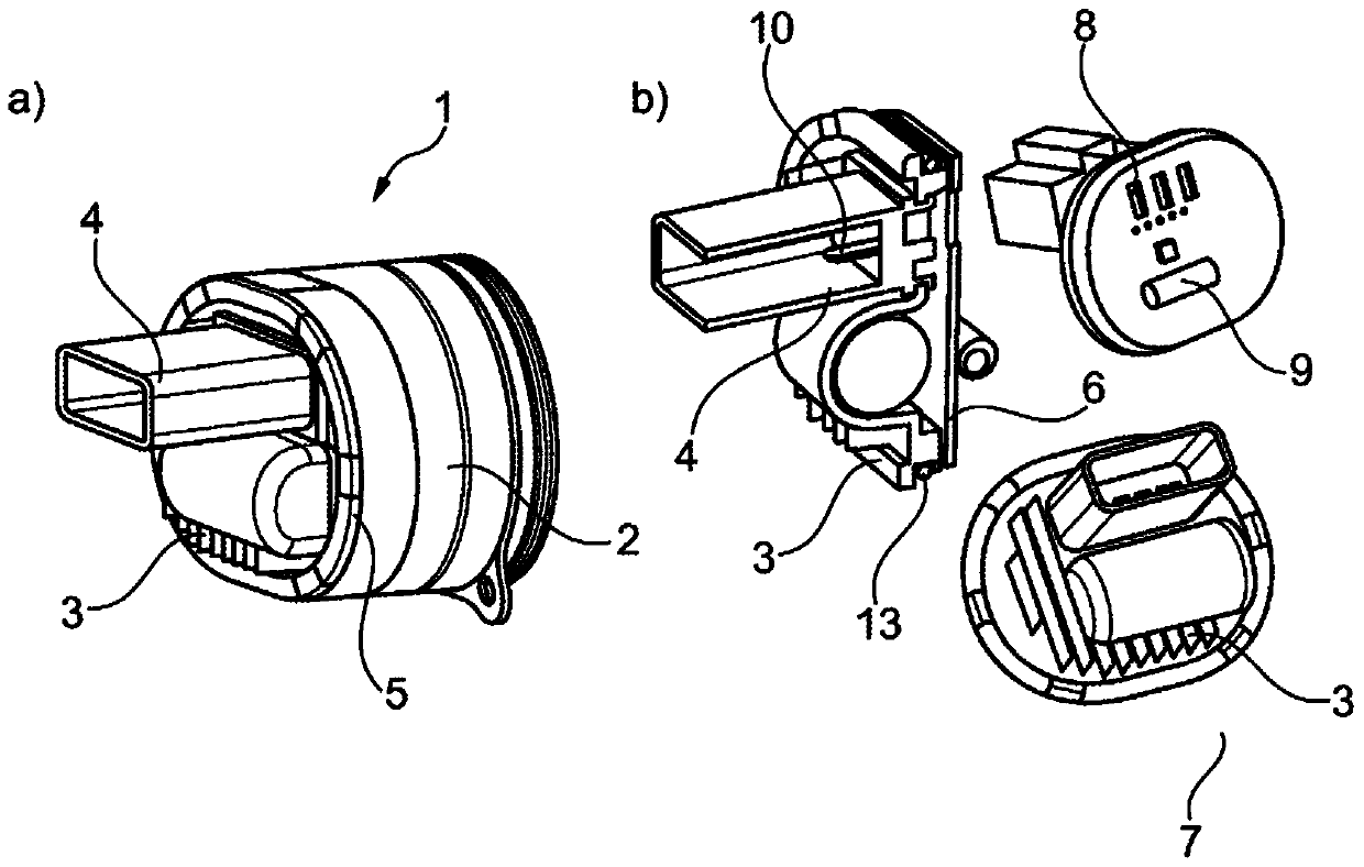 Electric motor, preferably electrically commutated motor, including electronic module