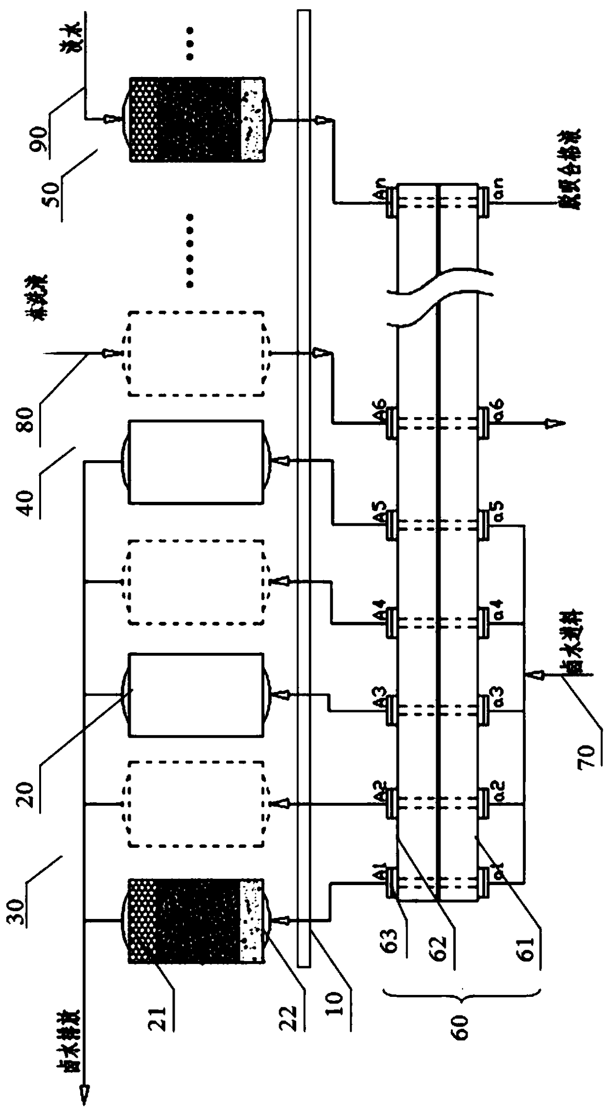 A continuous ion exchange device and lithium extraction process for extracting lithium