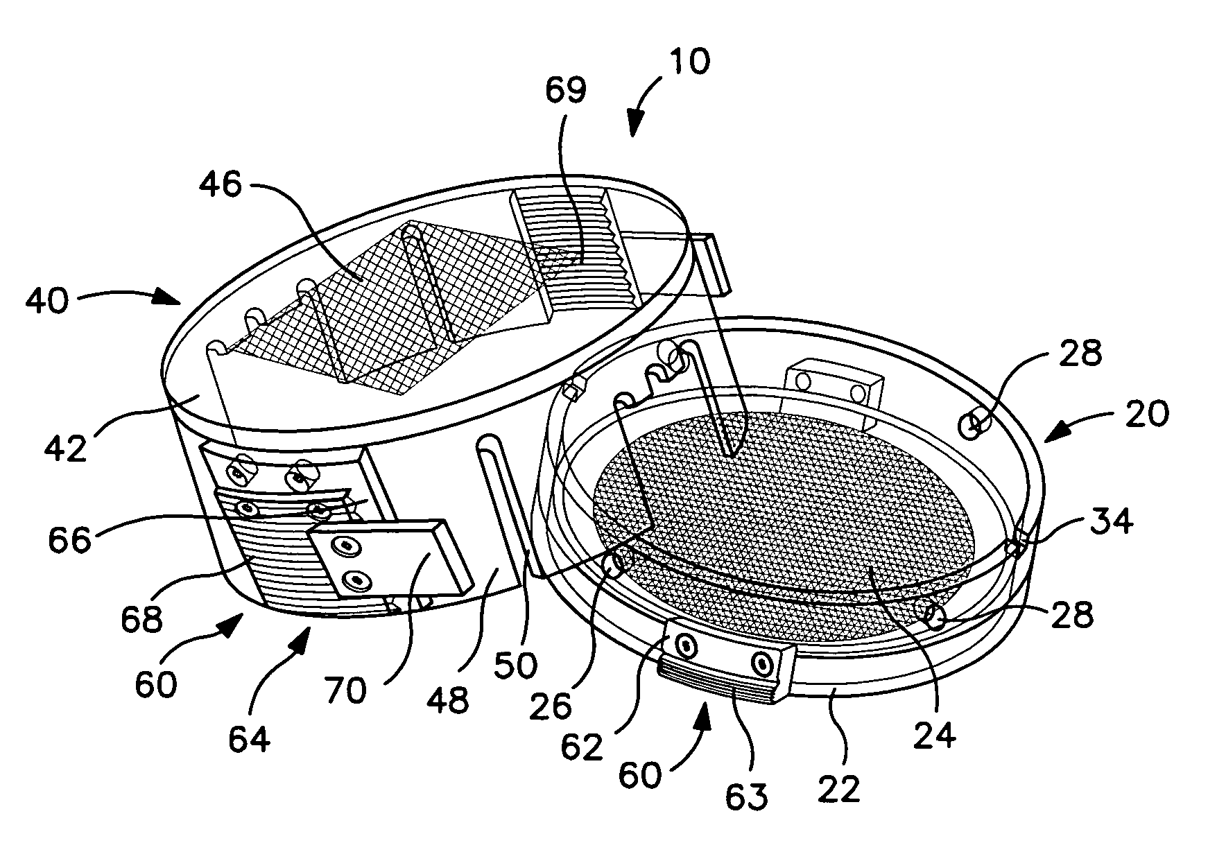 Device for containing and analyzing surgically excised tissue and related methods