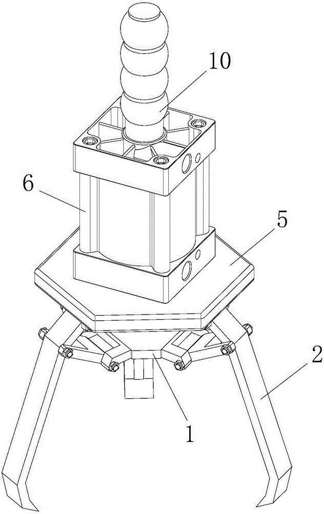 Three-claw clamp