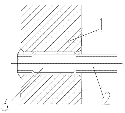 Connection structure and connection method of heat exchange tube and tube plate