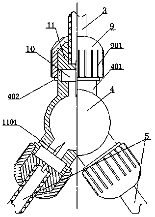 Painless oral anaesthetic propelling apparatus provided with reserved medicine liquid bottle