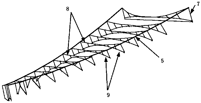 High-precision umbrella antenna mesh splicing method and its adaptive splicing device