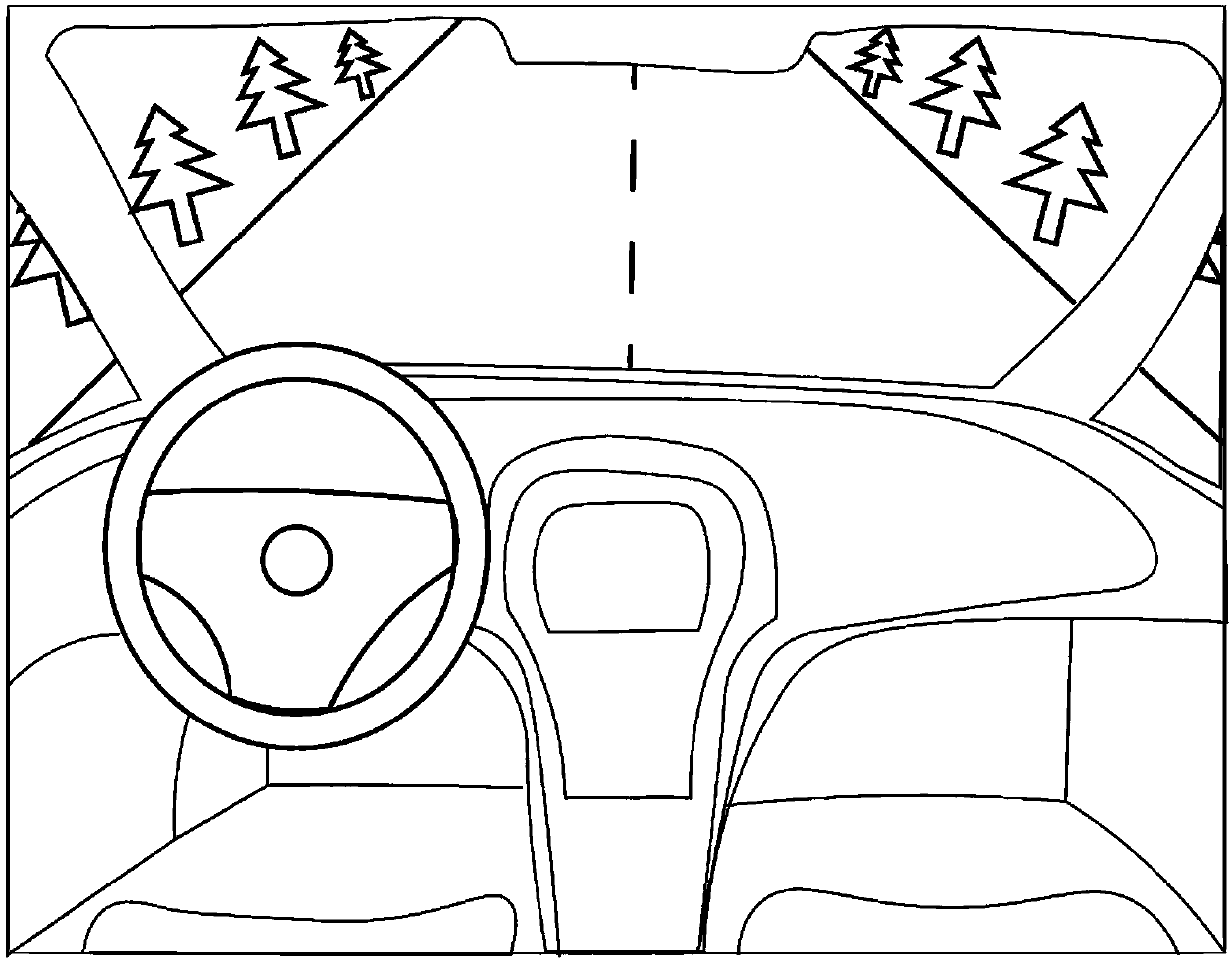 Car transparent A column device capable of adjusting height to adapt to eye point of driver