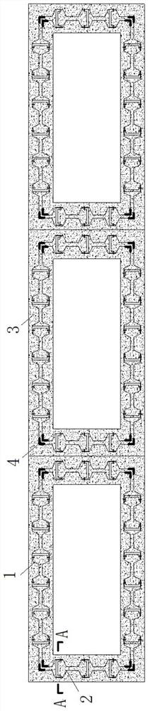 Prefabricated corrugated steel plate lattice enclosure structure and construction method thereof