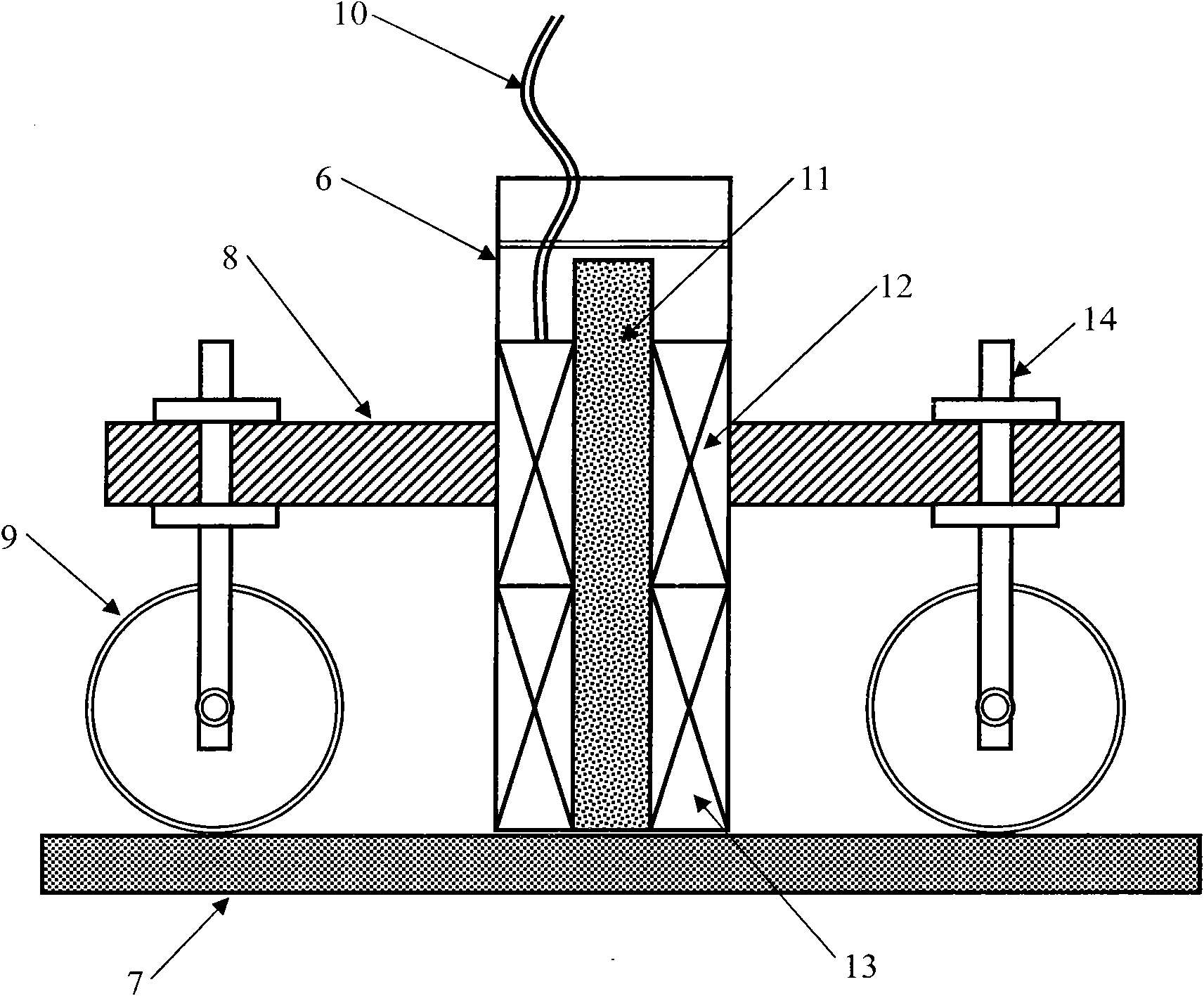 Ferromagnetic material crack warning detection method and apparatus