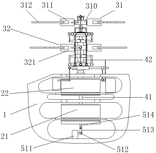 A coaxial high-speed direct-drive helicopter and its flight control method